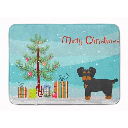Carolines Treasures Morkie Christmas Tree Machine Washable Memory Foam Mat CK3856RUG